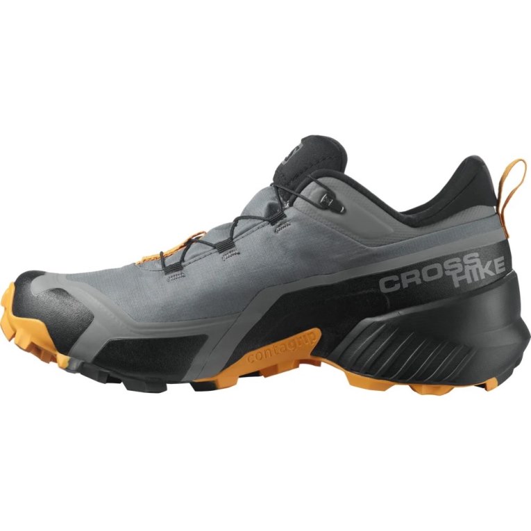 Tenis Senderismo Salomon Cross Hike GTX Hombre Grises | MX ULOS159